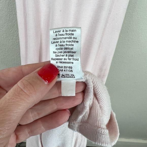 ATM Women's Ribbed Knit‎ Tank Mini Dress Racerback Sleeveless Pink Size S - Picture 8 of 13